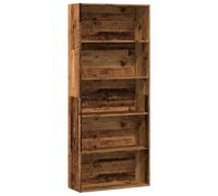 vidaXL Book Cabinet Bookcase Storage Rack Bookshelf Old Wood Engineered Wood