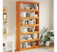 vidaXL Book Cabinet/Room Divider Bookcase Storage Bookshelf Solid Wood Pine