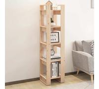 vidaXL Book Cabinet/Room Divider 41x35x160 cm Solid Wood Pine UK HOT