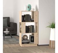 vidaXL Book Cabinet/Room Divider 51x25x101 cm Solid Wood Pine UK HOT