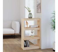 vidaXL Book Cabinet/Room Divider 60x30x103.5 cm Solid Wood Pine UK HOT