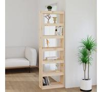 Vidaxl Book Cabinet/room Divider 60X30X199.5 Cm Solid Wood Pine Book Cabinets