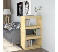(brown, 60 x 35 x 103 cm) vidaXL Solid Pinewood Book Cabinet/Room Divider Multi Colours Multi Sizes