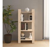 vidaXL Book Cabinet/Room Divider 60x35x125 cm Solid Wood UK HOT