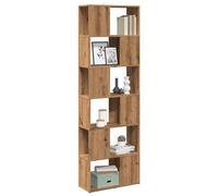 vidaXL Book Cabinet/Room Divider Artisian Oak 60X24X186 Cm, Brown