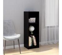 vidaXL Book Cabinet/Room Divider Black 36x33x110 cm Solid Pinewood LSO UK