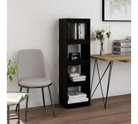 Vidaxl Book Cabinet Room Divider Black 40X30X135.5 Cm Pinewood