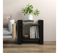 vidaXL Book Cabinet/Room Divider Black 60x35x57 cm Solid Wood Pine