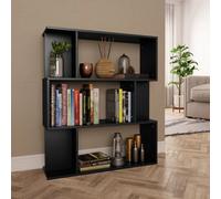 Vidaxl Book Cabinet/room Divider Black 80X24X96 Cm Engineered Wood