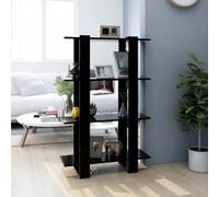 Vidaxl Book Cabinet/room Divider Black 80X30X123.5 Cm