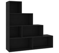 vidaXL Book Cabinet/Room Divider Black 155x24x160 cm Engineered Wood