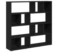 vidaXL Book Cabinet/Room Divider Black Oak 105x24x102 cm bookshelf book case