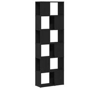 vidaXL Book Cabinet/Room Divider Black Oak 60x24x186 cm room divider