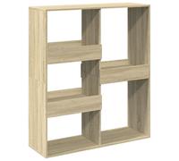 vidaXL 5 Shelf Sonoma Oak Bookcase - Size: 115 x 33 x 100cm - Brown - Wilko
