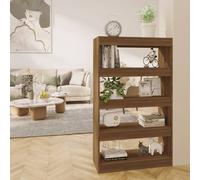 vidaXL Book Cabinet/Room Divider Brown Oak 80x30x135 cm Engineered Wood