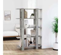 vidaXL Book Cabinet/Room Divider Concrete Grey 100x30x160 cm UK HOT