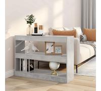 Book Cabinet/Room Divider Concrete Grey Bookcase File Storage Cabinet vidaXL