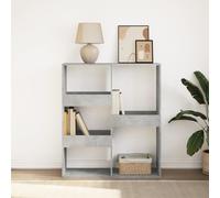 vidaXL Book Cabinet/Room Divider Concrete Grey 100x33x115 cm