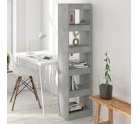 Vidaxl Book Cabinet/Room Divider Concrete Grey 40X30X166 Cm