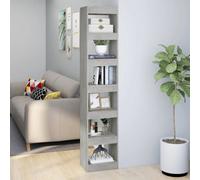 Vidaxl Book Cabinet/room Divider Concrete Grey 40X30X198 Cm Book Cabinets