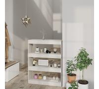 Vidaxl Book Cabinet/Room Divider Concrete Grey 80X30X103 Cm Engineered Wood
