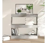 vidaXL Book Cabinet/Room Divider Concrete Grey 80x30x72 cm