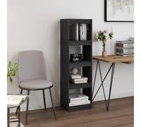 vidaXL Book Cabinet Room Divider Grey 40x30x135.5 cm Pinewood