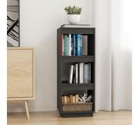 vidaXL Book Cabinet/Room Divider Grey 40x35x103 cm Solid Pinewood UK NEW