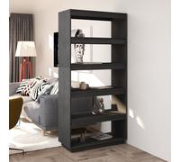 (grey, 80 x 35 x 167 cm) vidaXL Solid Pinewood Book Cabinet/Room Divider Multi Colours Multi Sizes