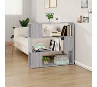 (grey sonoma) vidaXL Book Cabinet Room Divider Privacy Screen Bookcase Bookshelf Book Rack