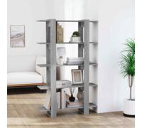 vidaXL Book Cabinet/Room Divider Grey Sonoma 100x30x160 cm UK HOT