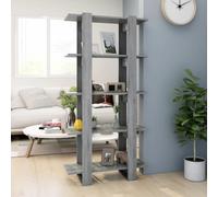 (grey sonoma) vidaXL Book Cabinet/Room Divider Chipboard Home Room Partition Multi Colours