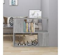 vidaXL Book Cabinet/Room Divider Grey Sonoma 80x24x63 cm