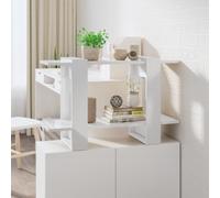 vidaXL Book Cabinet/Room Divider High Gloss White 80x30x51 cm