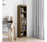 vidaXL Book Cabinet/Room Divider Honey Brown 40x30x167.5 cm Solid Pinewood