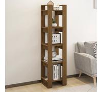 vidaXL Book Cabinet/Room Divider Honey Brown 41x35x160cm Solid Wood Pine Durable