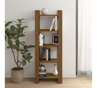 vidaXL Book Cabinet/Room Divider Honey Brown 60x35x160 cm Solid Wood