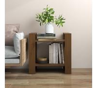 (honey brown) vidaXL Solid Wood Pine Book Cabinet/Room Divider Storage Shelf Multi Colours