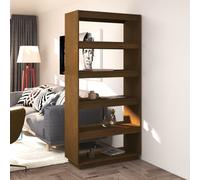 Vidaxl Book Cabinet/room Divider Honey Brown 80X35X167 Cm Solid Pinewood