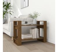 (honey brown) vidaXL Solid Wood Pine Book Cabinet/Room Divider Bookcase Rack Multi Colours