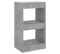 vidaXL Book Cabinet/Room Divider Indoor Storage Book Shelf Stand Rack Bookcase Cabinet Home Organiser Room Partition Furniture Concrete Grey