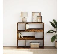 vidaXL Book Cabinet/Room Divider Smoked Oak 100x33x94.5 cm