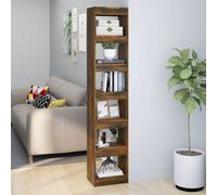 vidaXL Book Cabinet/Room Divider Smoked Oak 40x30x198 cm LSO UK