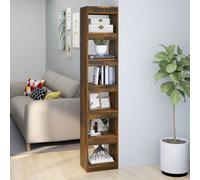 vidaXL Book Cabinet/Room Divider Smoked Oak 40x30x198 cm
