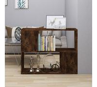 vidaXL Book Cabinet Room Divider – Smoked Oak Engineered Wood – 80x24x63 cm