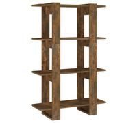 Vidaxl Book Cabinet/room Divider Smoked Oak 80X30X123.5 Cm