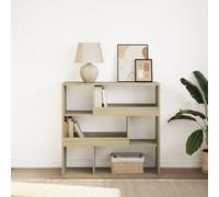 vidaXL Book Cabinet/Room Divider Sonoma Oak 100x33x94.5 cm