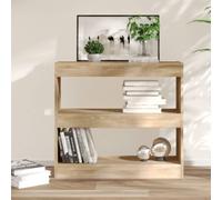 Vidaxl Book Cabinet/room Divider Sonoma Oak 80X30X72 Cm