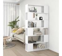 Vidaxl Book Cabinet Room Divider White 100X24X188 Cm Book Cabinet Room Dividers