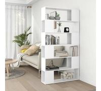 Vidaxl Book Cabinet Room Divider White 100X24X188 Cm Book Cabinet Room Dividers